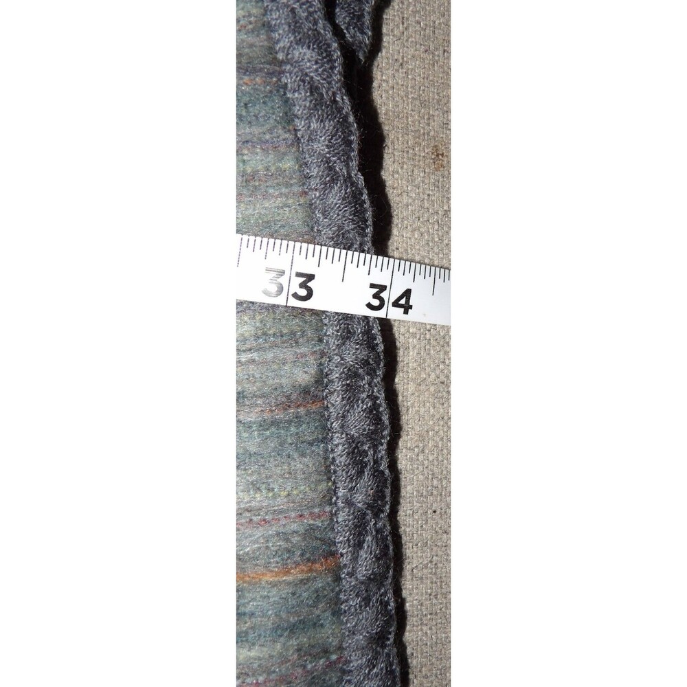 Alpacaloca Ecuadorian Alpaca Blend Cape Shawl Soft Plaid One Size Hooded Button - Picture 10 of 11